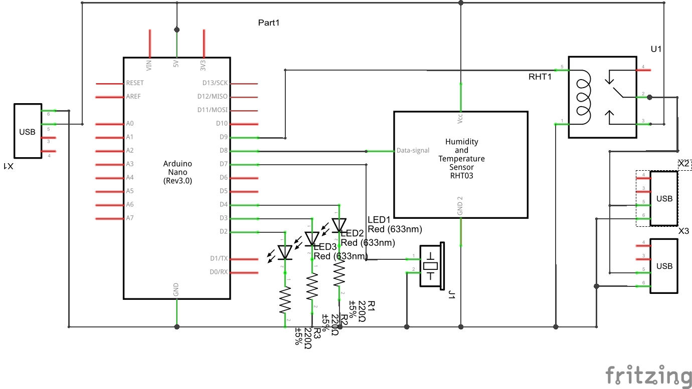 Smart AV Cabinet Fan Controller – Arduino Nano, DHT11, and Relay for Optimal Cooling