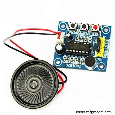 Arduino-Powered ISD1820 Voice Recorder & Playback System