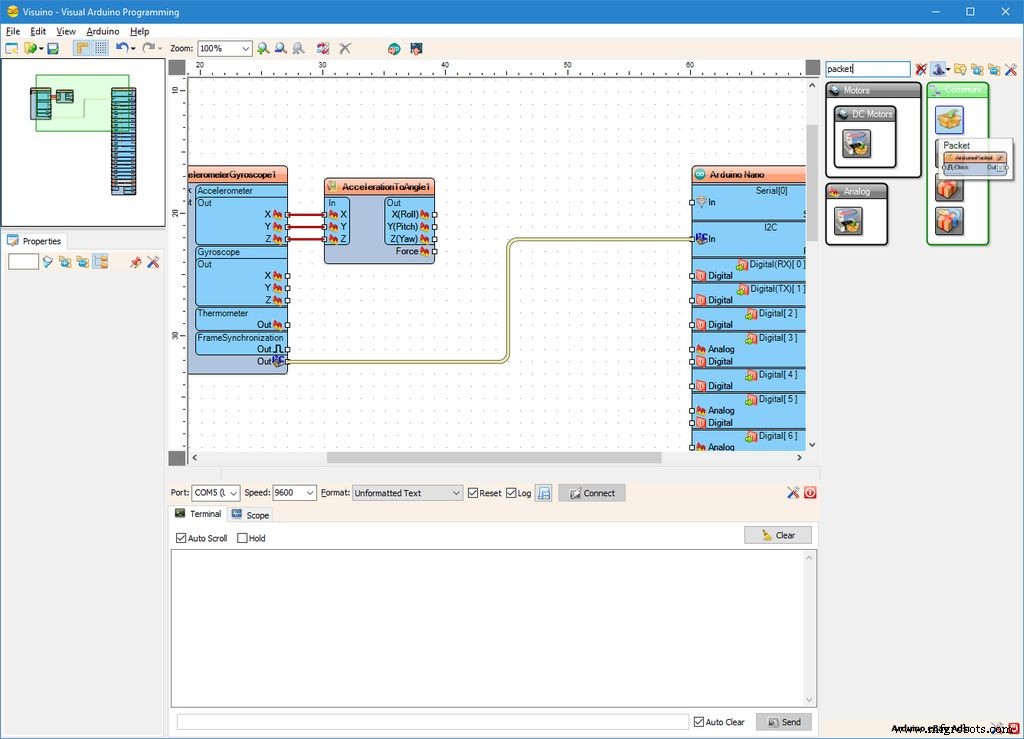 Calculate Tilt Angles from MPU6050 Acceleration Using Arduino Nano