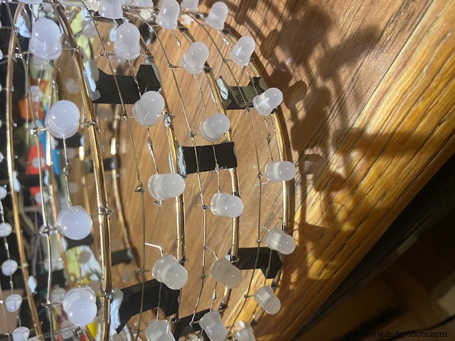 LED Tower Art: Programmable RGB Cylinder-Inspired Design