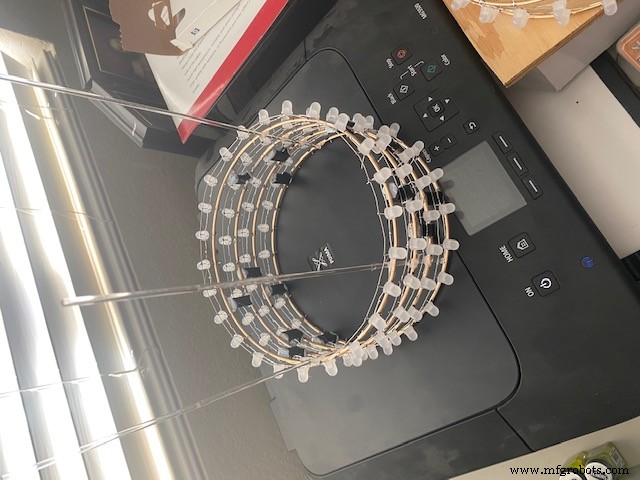 LED Tower Art: Programmable RGB Cylinder-Inspired Design