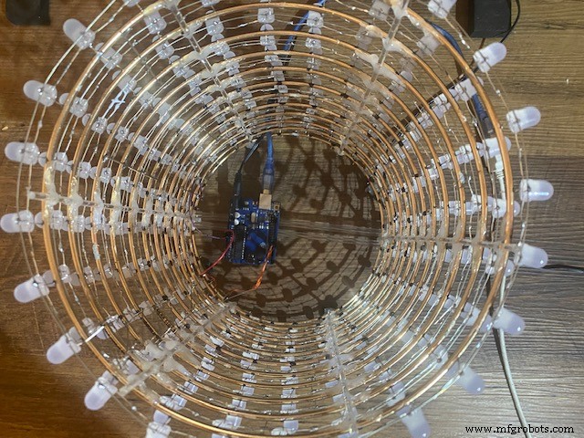 LED Tower Art: Programmable RGB Cylinder-Inspired Design