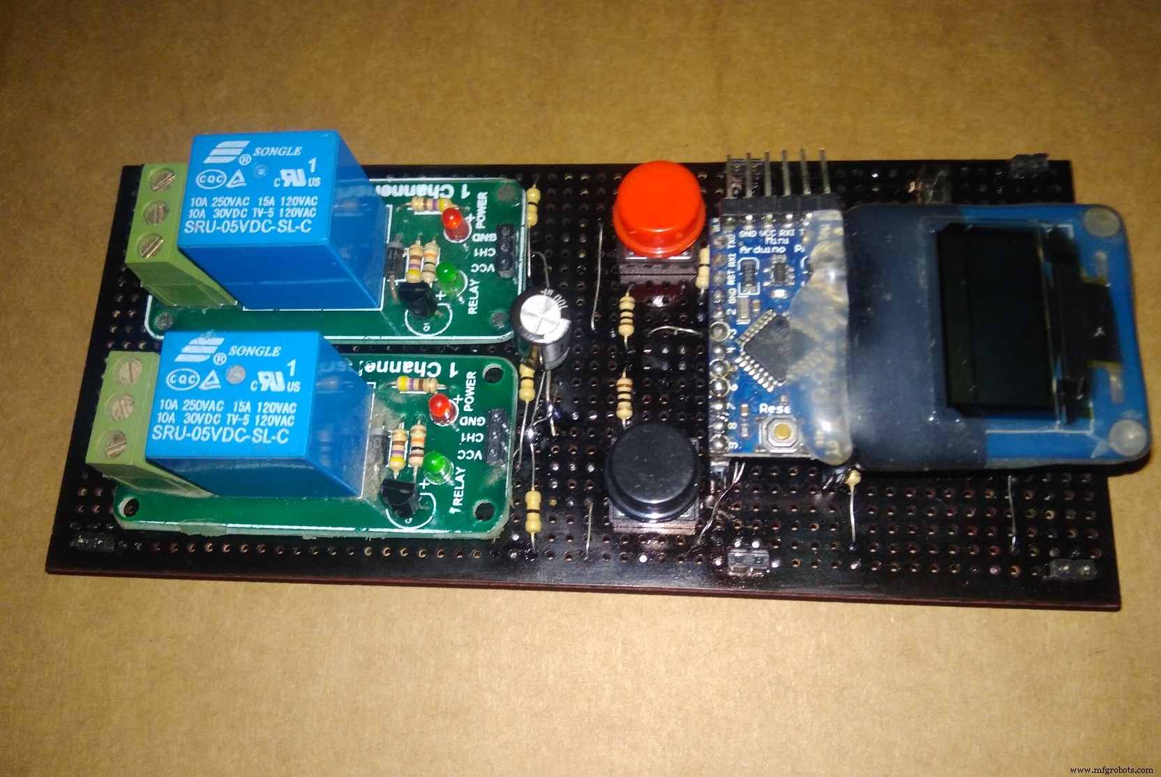 Intelligent Washing Machine Timer Using Arduino Pro Mini and OLED Display