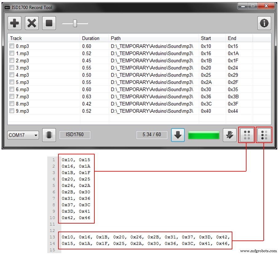 Efficient ISD1700 Audio Recording Software & Arduino Setup Guide