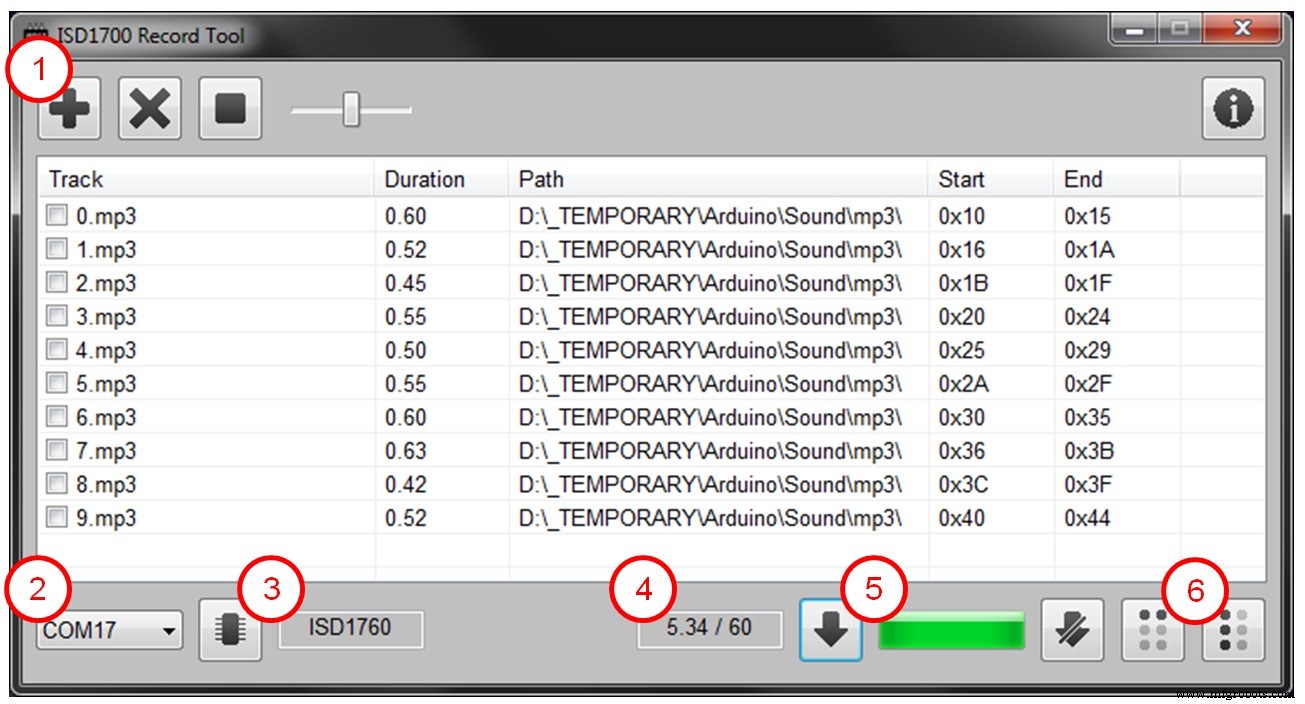 Efficient ISD1700 Audio Recording Software & Arduino Setup Guide