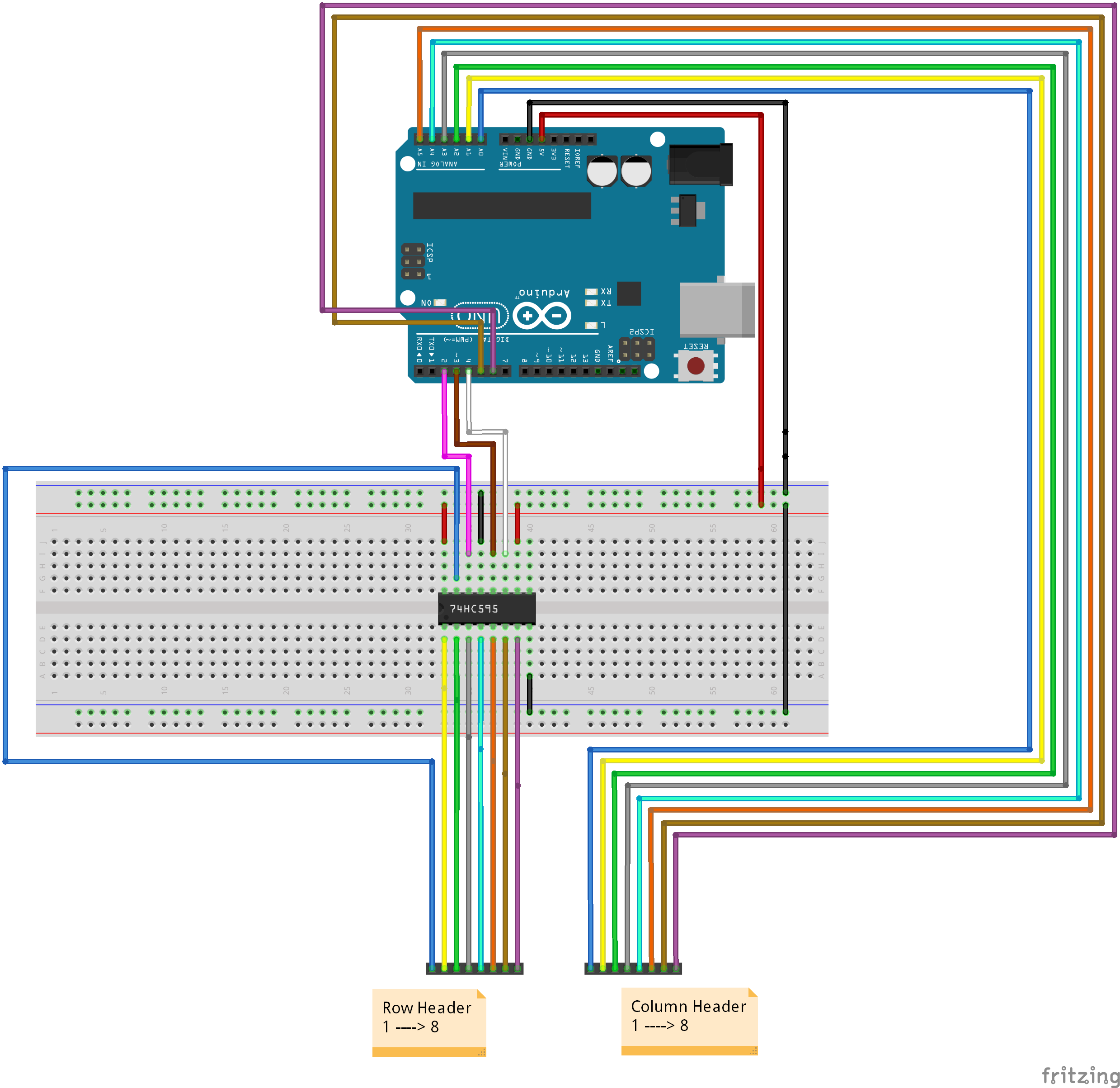 Arduino 64-Key Prototype Keyboard Matrix – Build a Custom Keyboard with Shift Registers