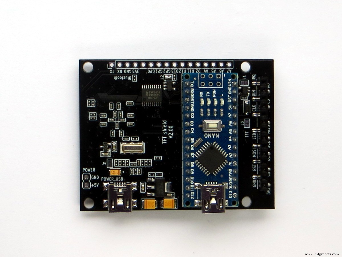 High-Performance 2.8” TFT Shield for Arduino Nano – 320×240 SPI Display