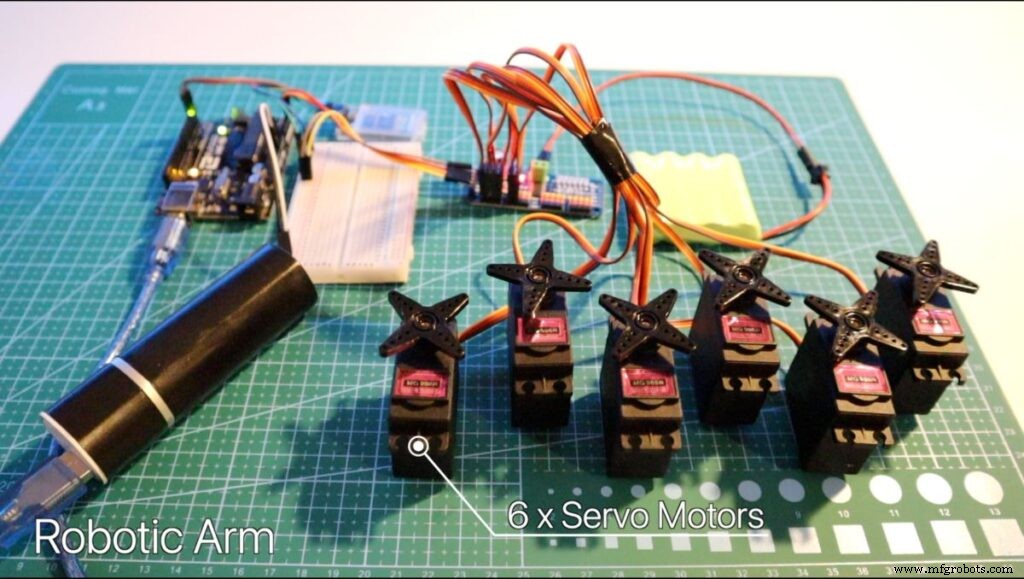 DIY Hand‑Gesture Controlled Arduino Robot Arm – Step‑by‑Step Build