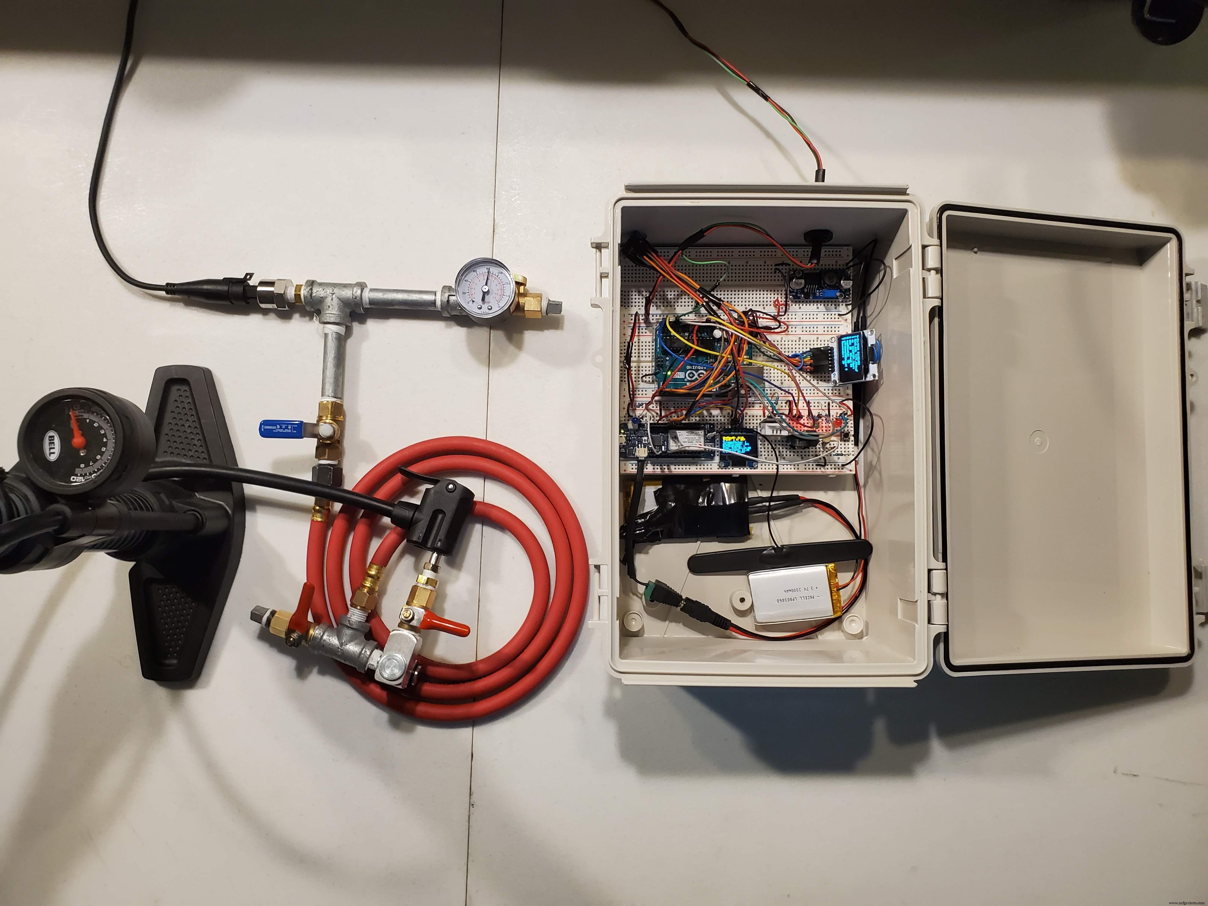 Real‑Time IoT Pressure Monitoring with MKR GSM, Arduino Cloud, and Google Sheets