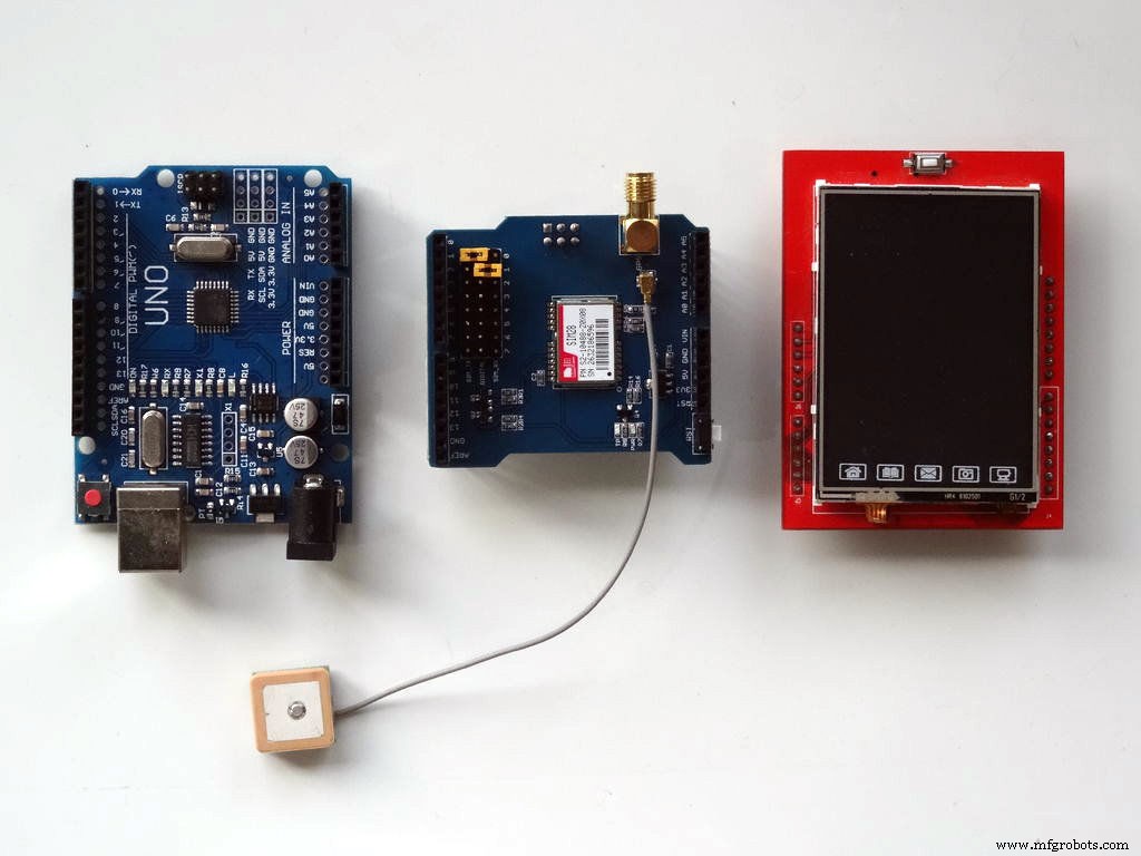 Arduino GPS and TFT Touchscreen Shield Project: Real-Time Location Display