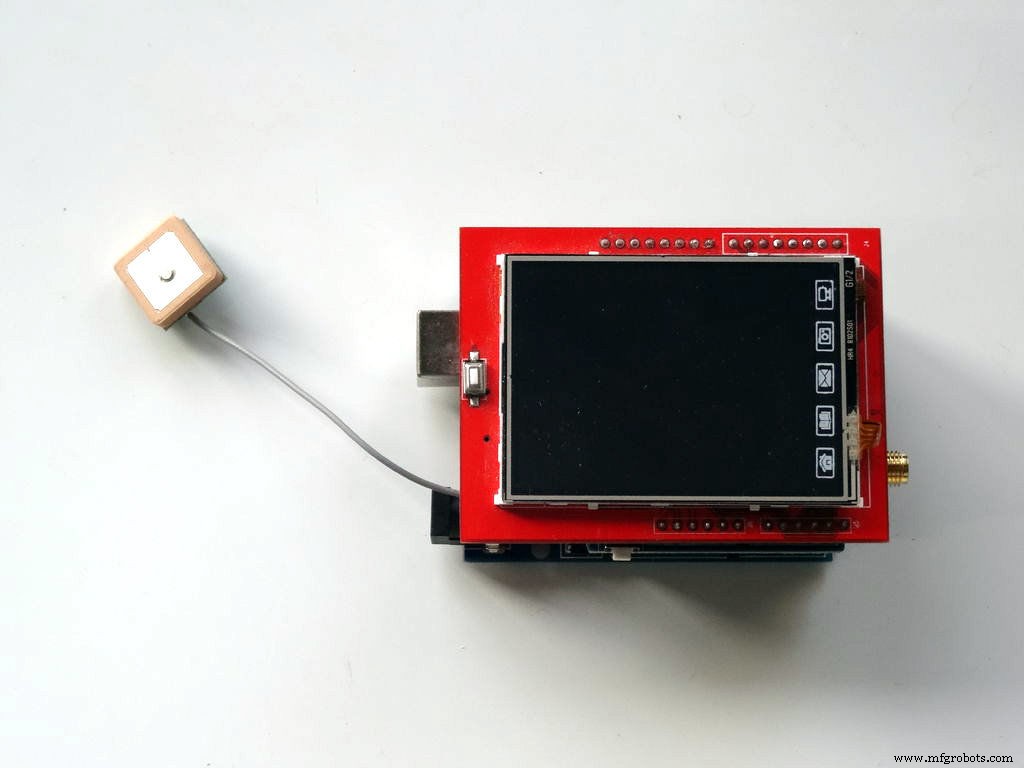Arduino GPS and TFT Touchscreen Shield Project: Real-Time Location Display