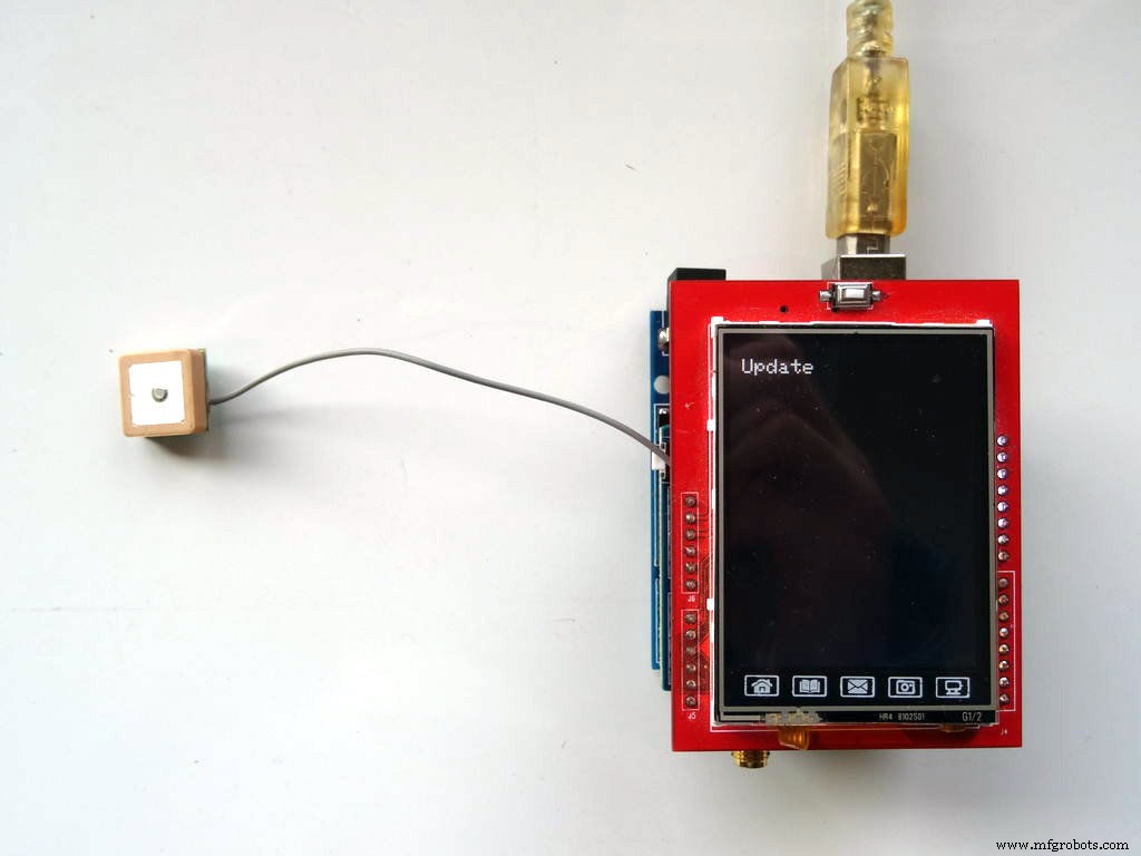 Arduino GPS and TFT Touchscreen Shield Project: Real-Time Location Display