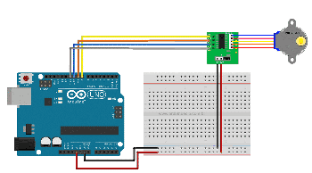 Arduino-Powered Serial-Controlled Stepper Motor Rotating Stand