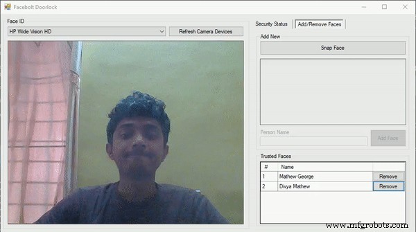 Smart Door Access System with Facial Recognition Unlocking