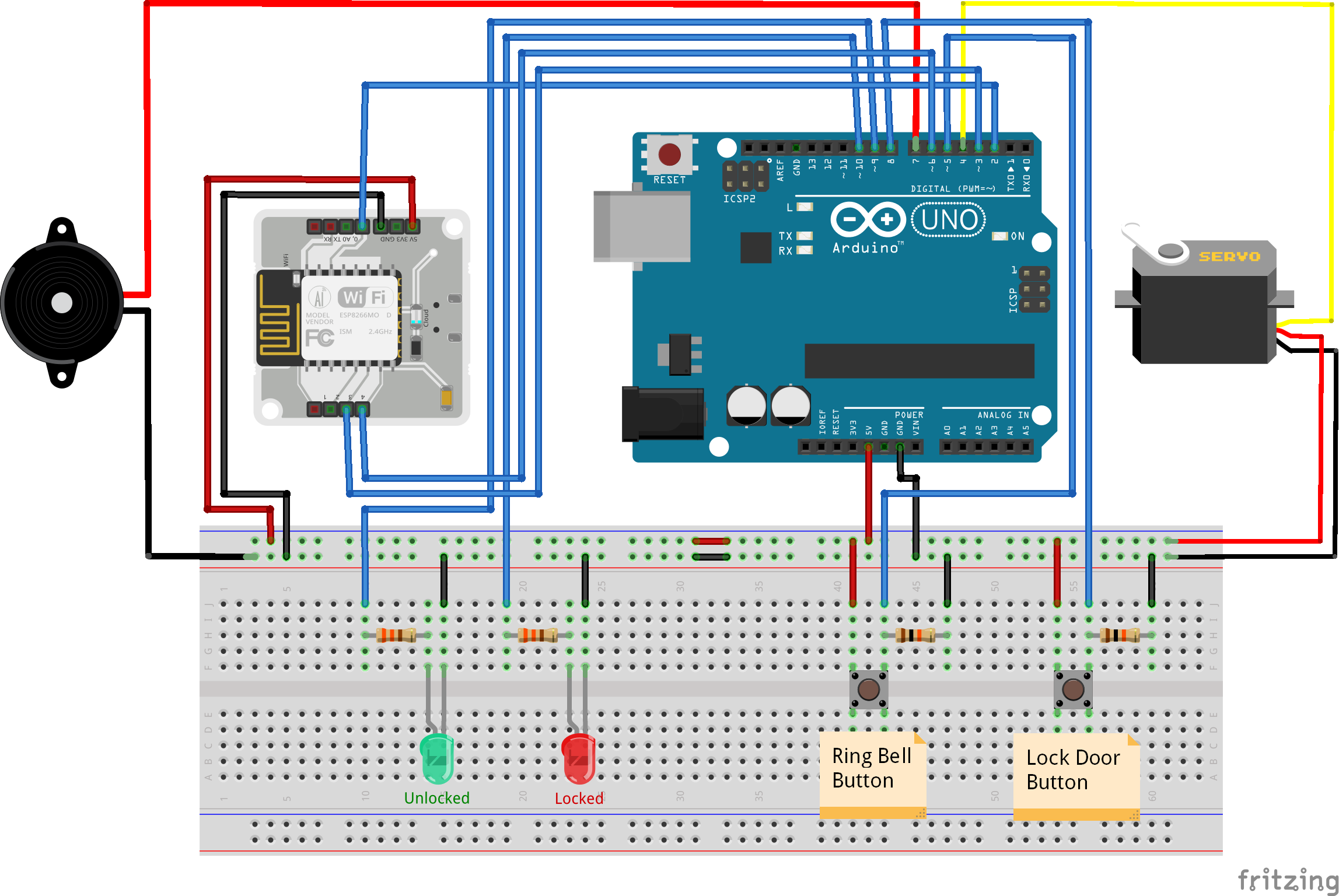Smart Door Access System with Facial Recognition Unlocking