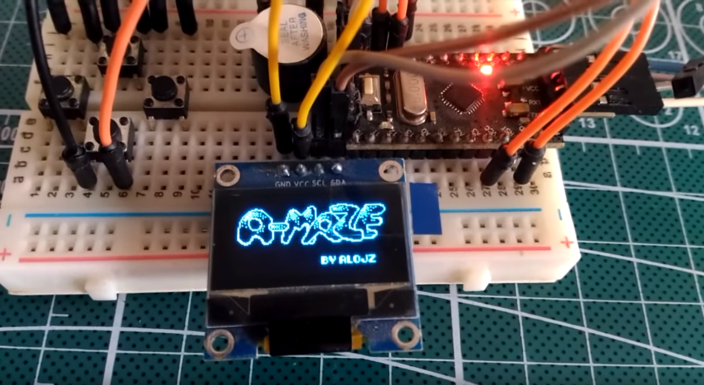 Build an Arduino Pocket Game Console with A-Maze: Compact, Flashable Maze Game