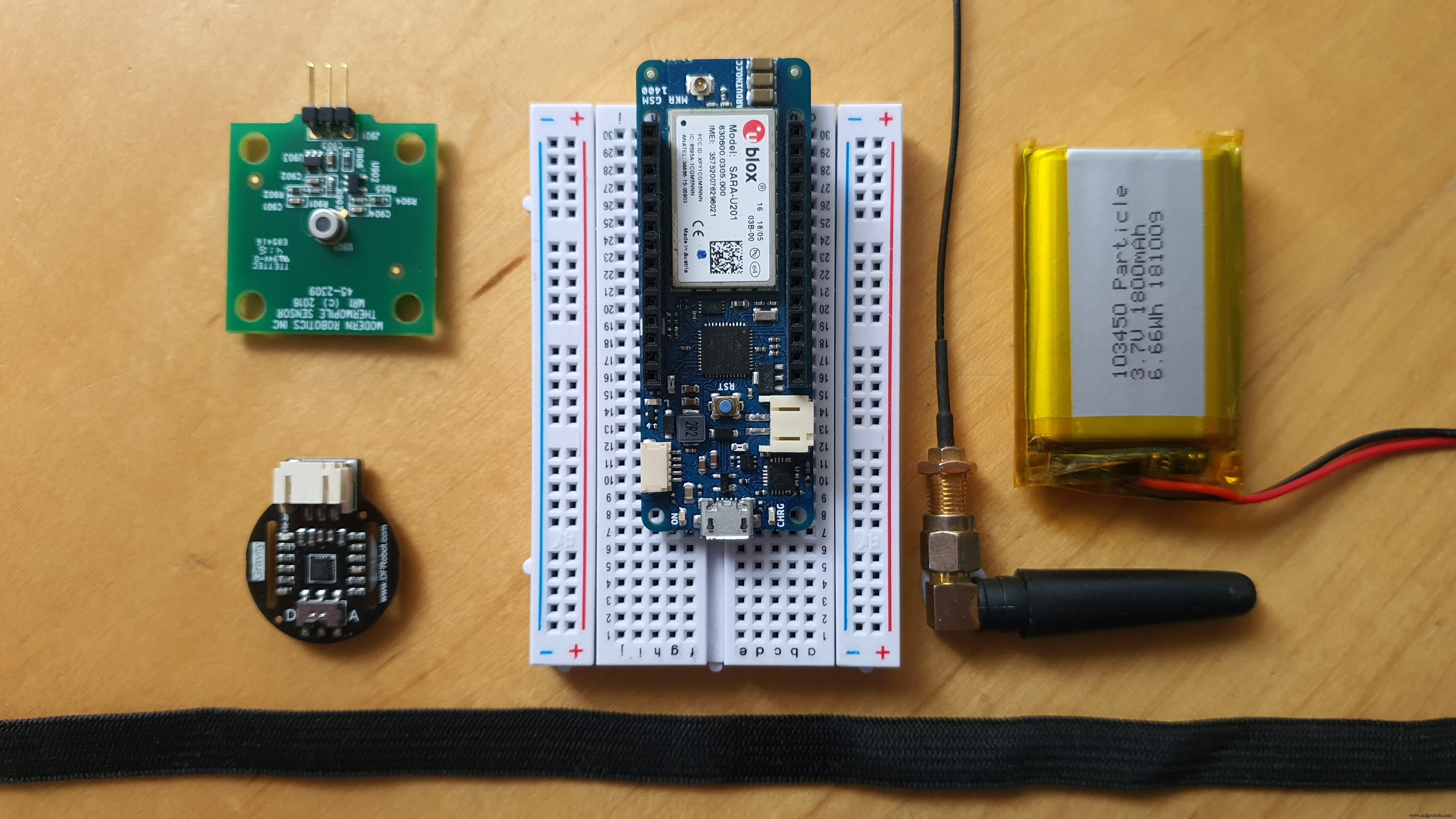 Build a Smart Wristband with Arduino MKR GSM 1400 & Hologram IoT