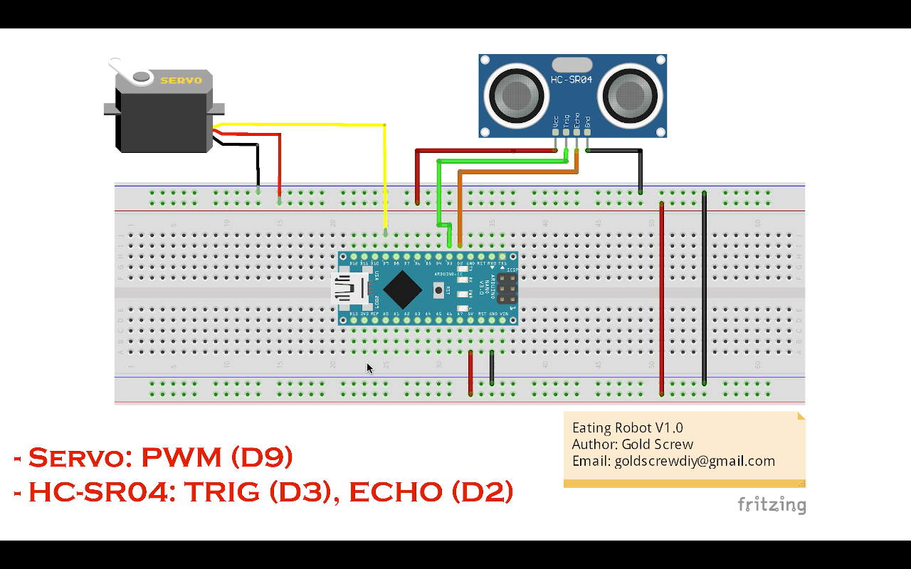 Build an Arduino Nano-Based Eating Robot – Step-by-Step Guide