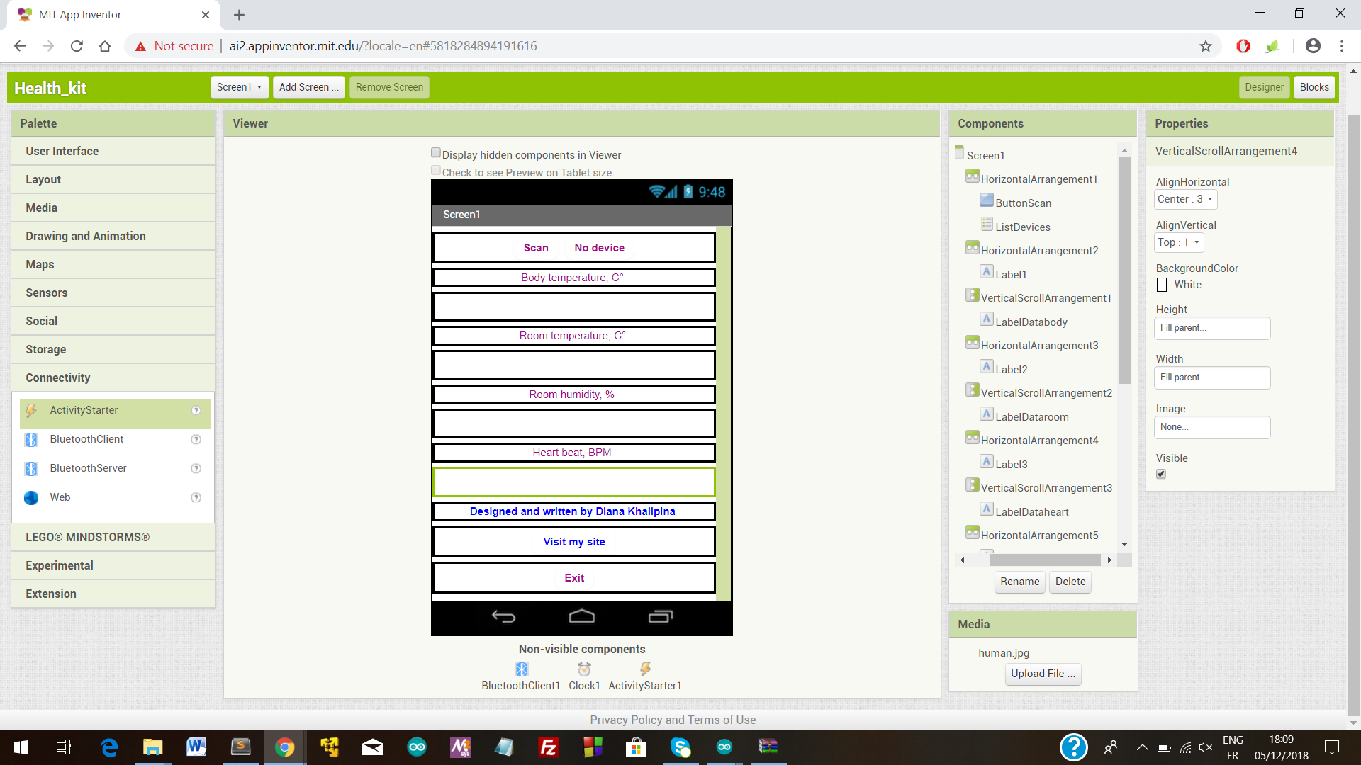 Smart Health Monitoring Station: Arduino, Bluetooth, and Sensors