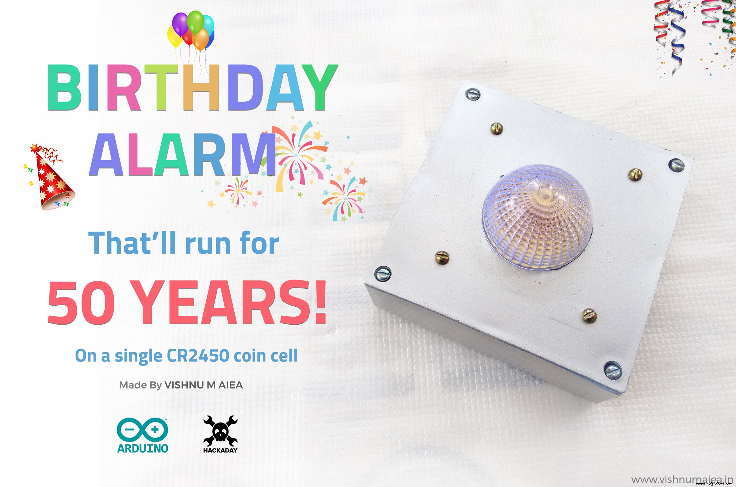 Arduino-Based Birthday Reminder: 50-Year Reliable Solution