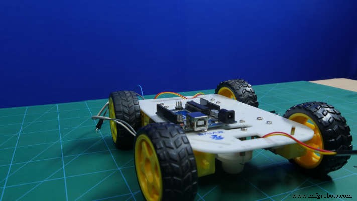 Build a 4-Wheel Arduino Robot Controlled via Dabble App