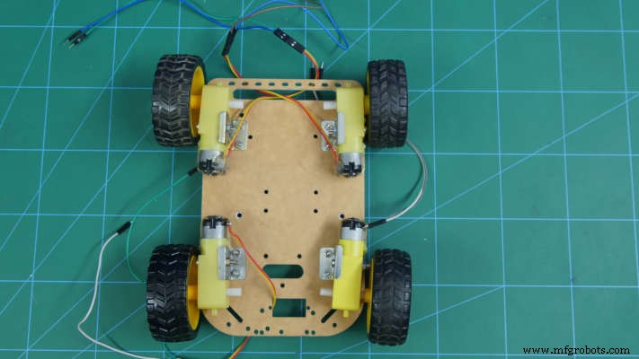 Build a 4-Wheel Arduino Robot Controlled via Dabble App