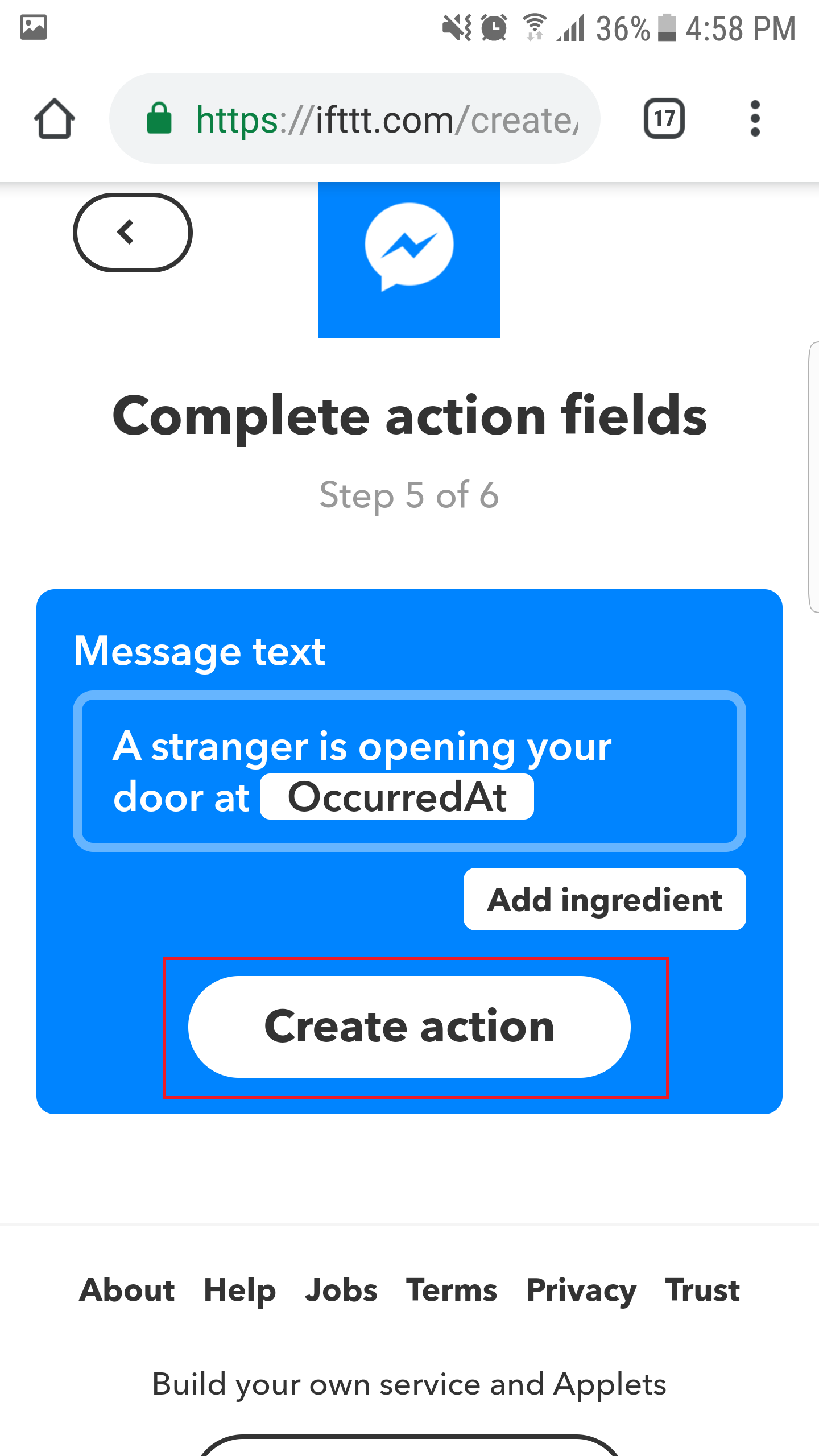 Arduino Door Sensor: Real‑Time Facebook Messenger Alerts via IFTTT