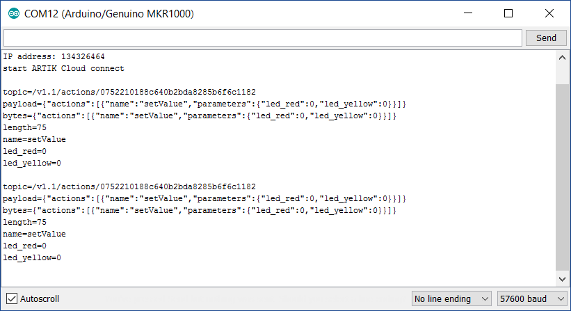 Arduino MKR1000 + DHT11 Sensor: MQTT IoT Demo on Samsung ARTIK Cloud