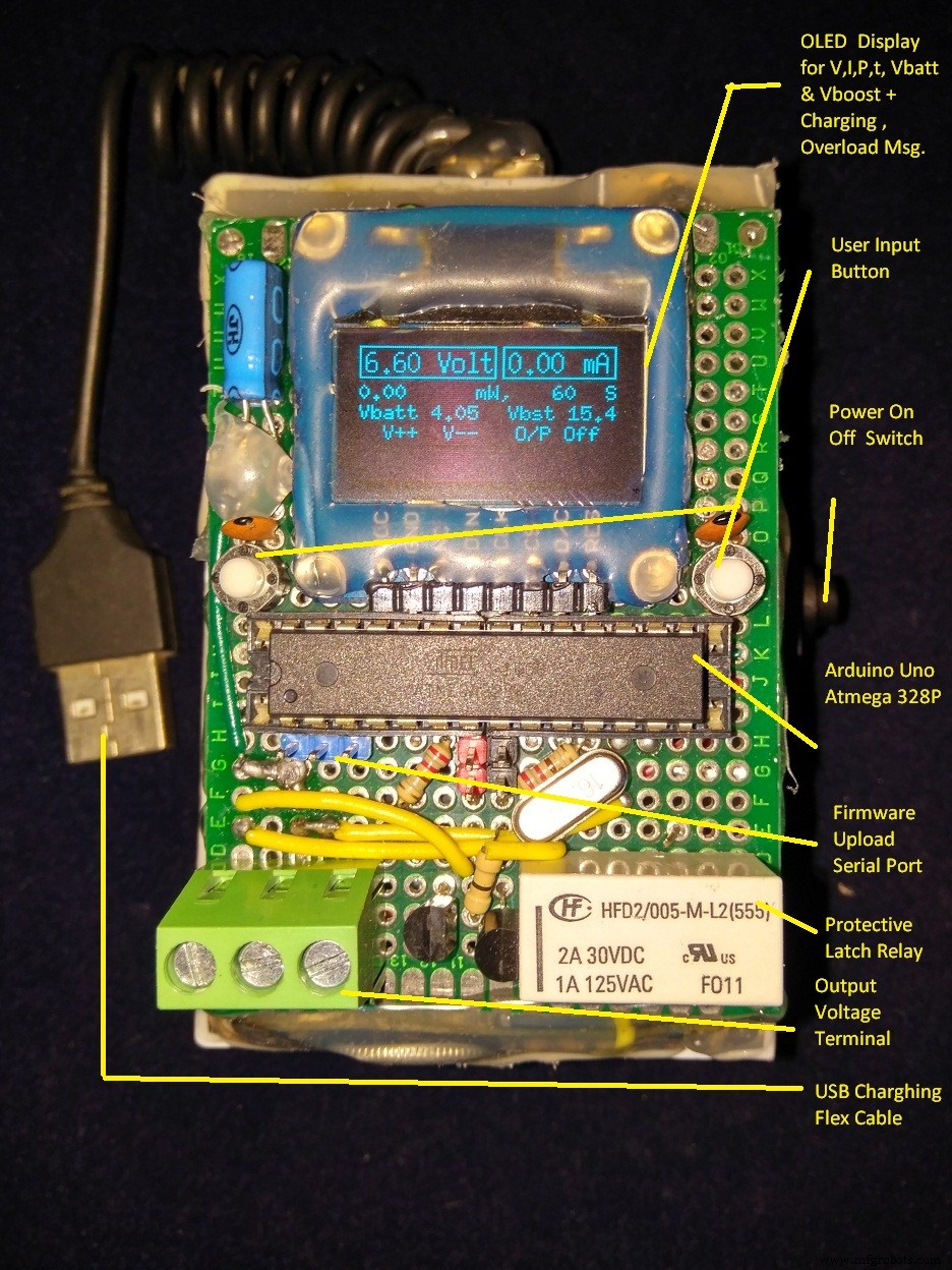 Compact Programmable Pocket Power Supply with OLED Display – Arduino Compatible
