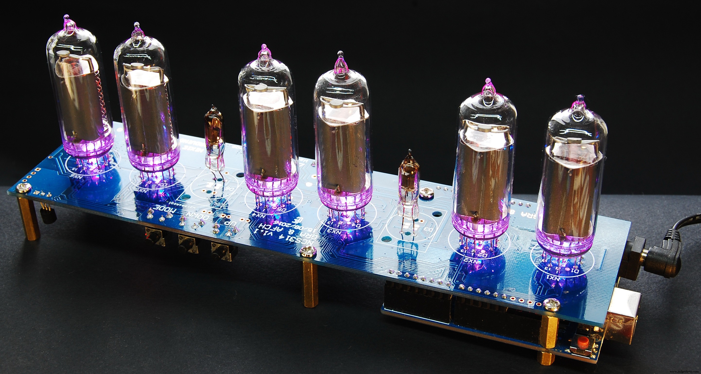 Nixie Tube Clock Shield NCS314 for Arduino UNO/MEGA – IN‑14/IN‑12 Compatibility