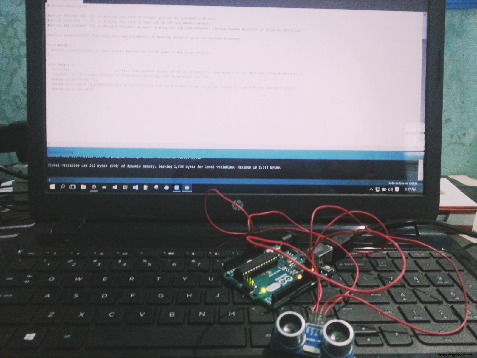 Build an Ultrasonic Range Detector Using Arduino UNO and SR04 Sensor