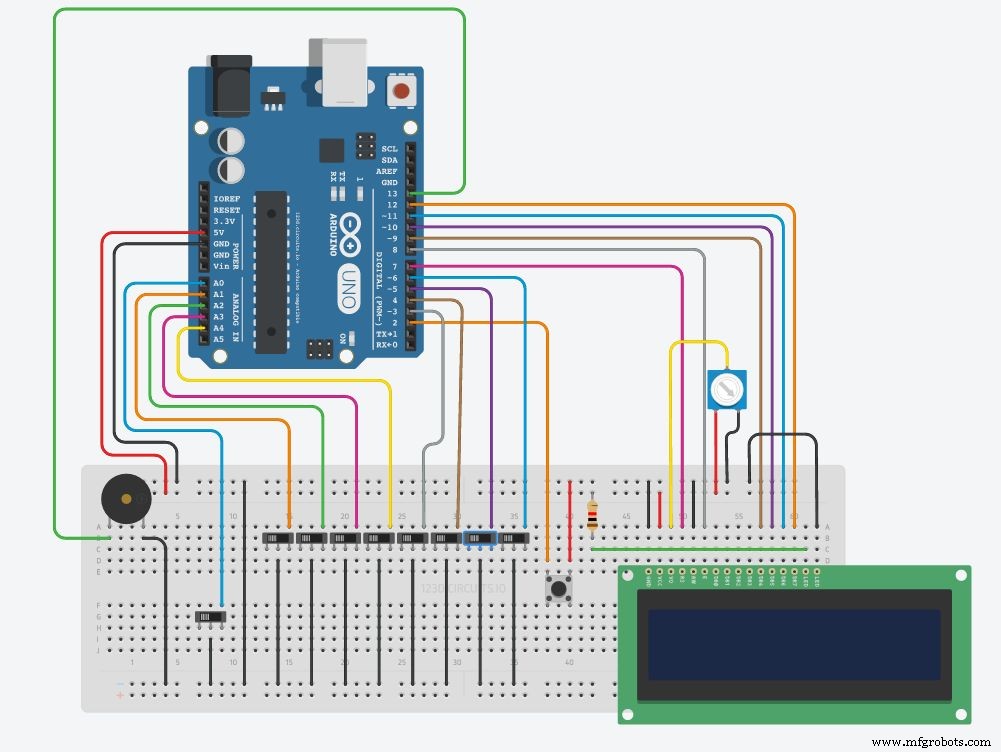 Binary Switch Game – Arduino UNO Project