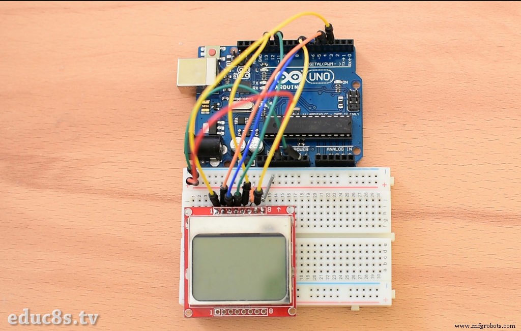 Create a Rotary Encoder‑Controlled Menu on a Nokia 5110 LCD with Arduino UNO