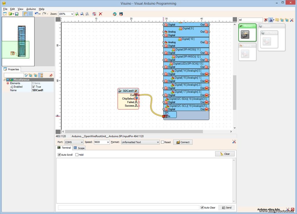 How to Log GPS Data to a MicroSD Card Using Visuino on Arduino Nano