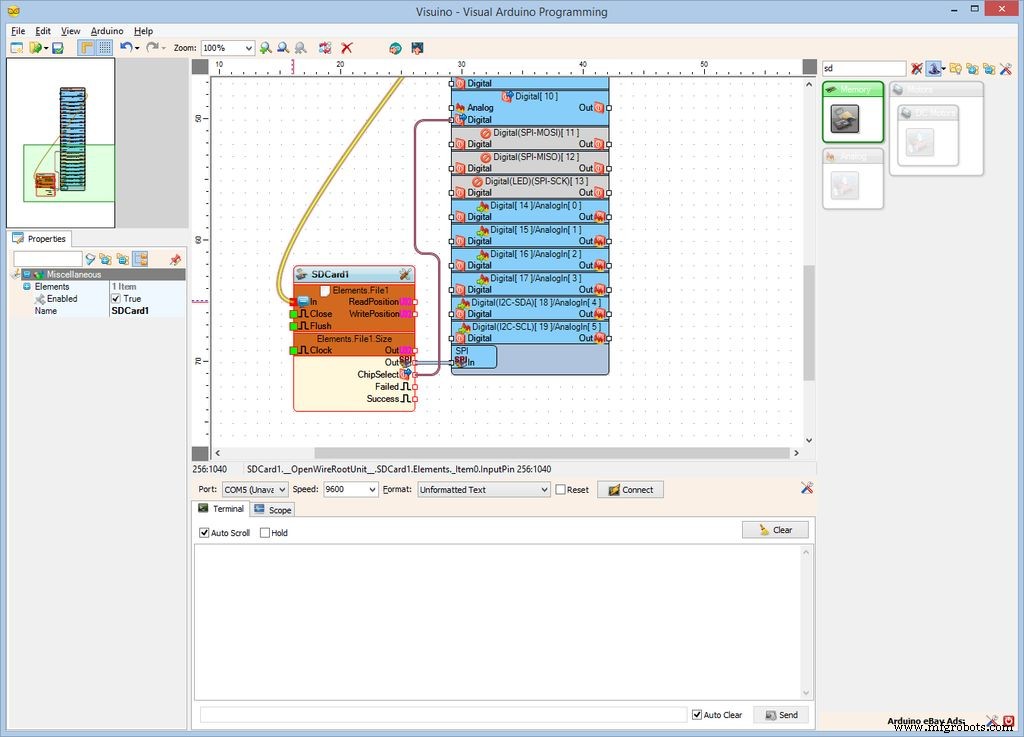 How to Log GPS Data to a MicroSD Card Using Visuino on Arduino Nano