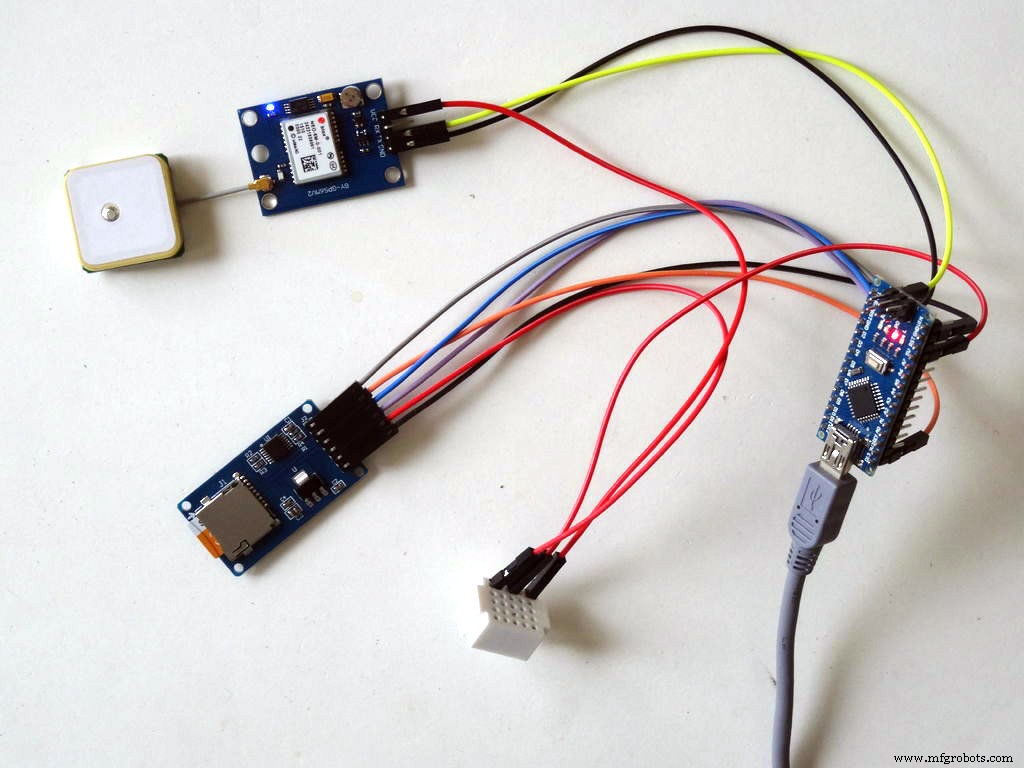 How to Log GPS Data to a MicroSD Card Using Visuino on Arduino Nano
