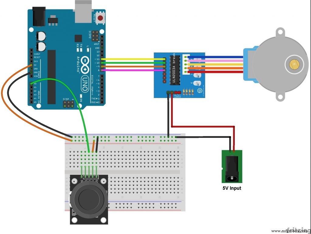 Precise Stepper Motor Control: 28BYJ-48 with Arduino UNO & Joystick