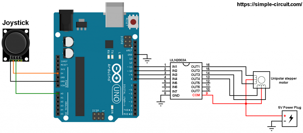 Precise Stepper Motor Control: 28BYJ-48 with Arduino UNO & Joystick
