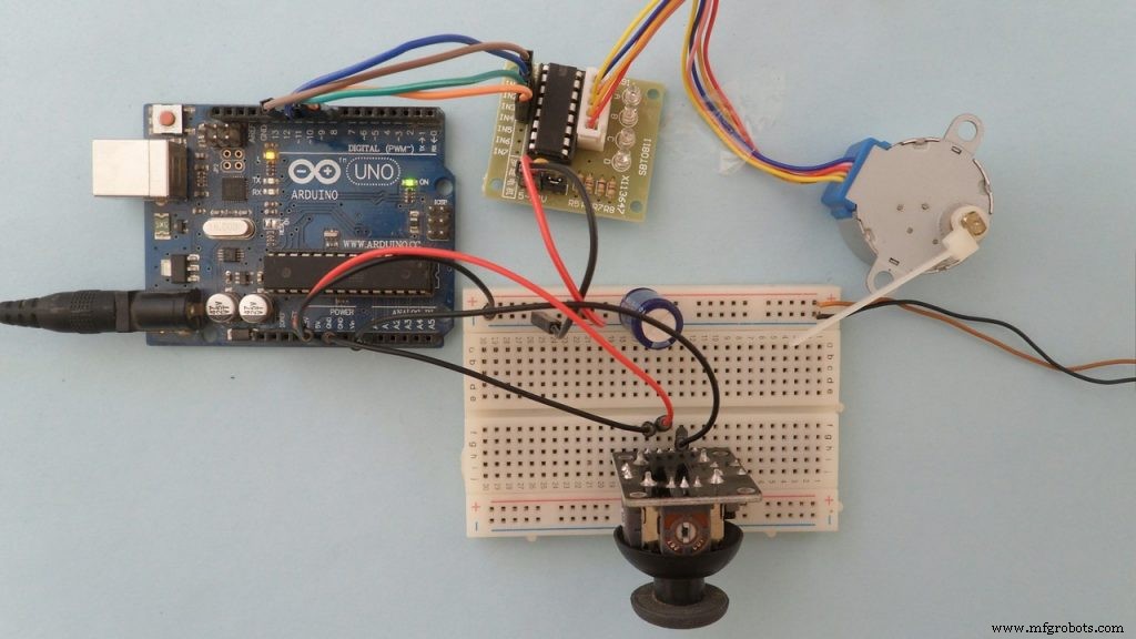 Precise Stepper Motor Control: 28BYJ-48 with Arduino UNO & Joystick