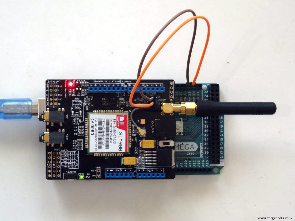 Send & Receive SMS Easily with the GSM SIM900 Shield for Arduino Mega