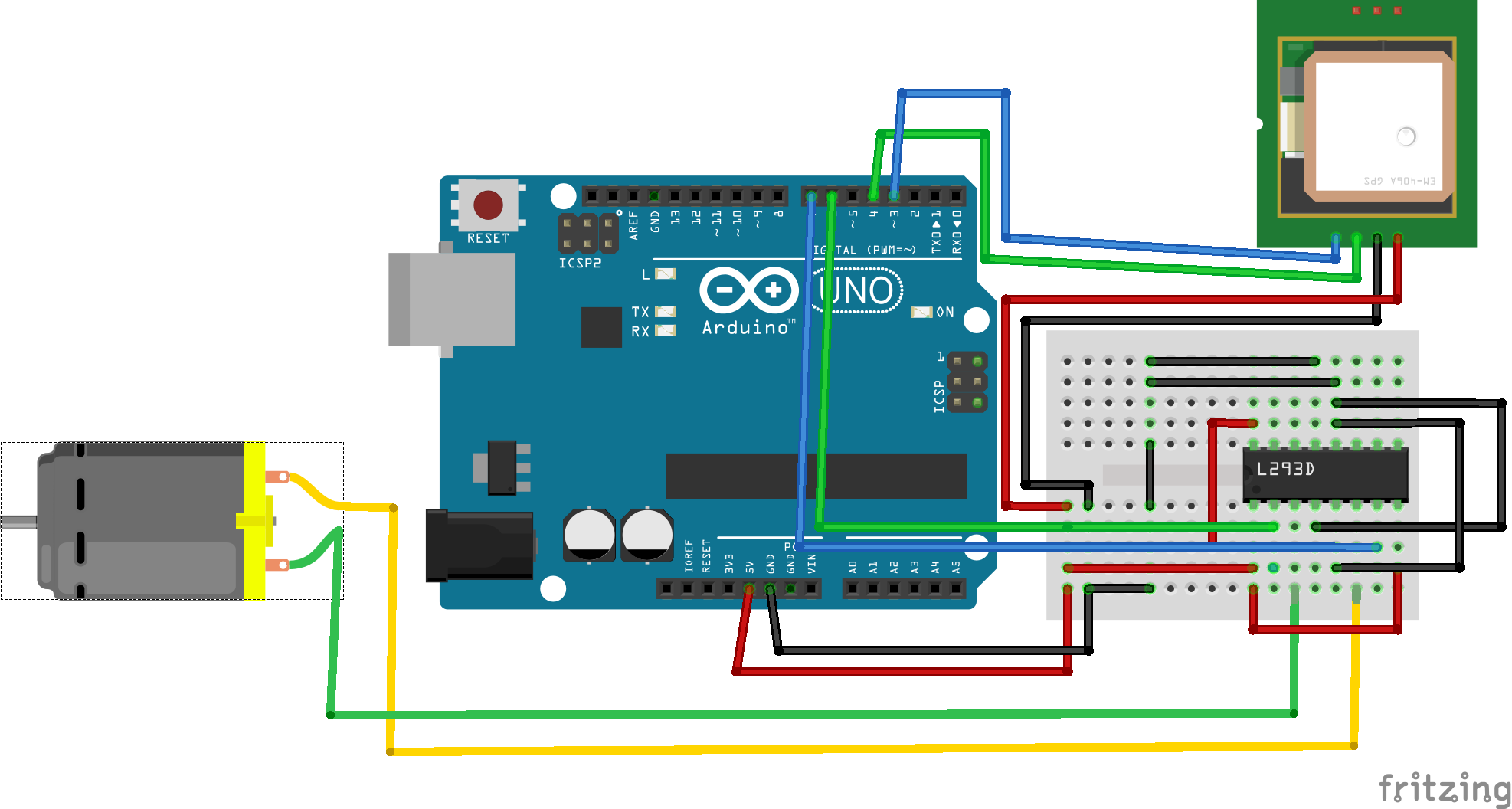Build a GPS Destination Notifier with Arduino UNO & NEO‑6M Module