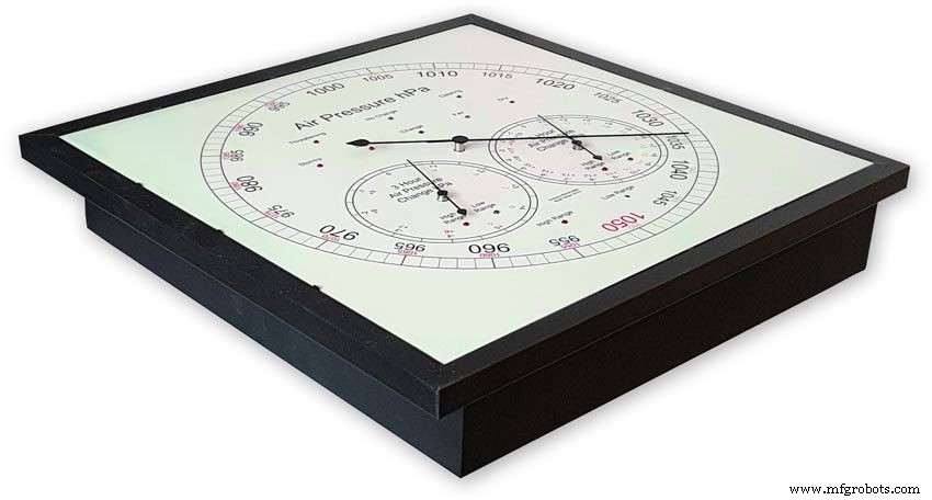 Precision Air Pressure Monitor: Arduino UNO & Nano Barometer with Dual Dials