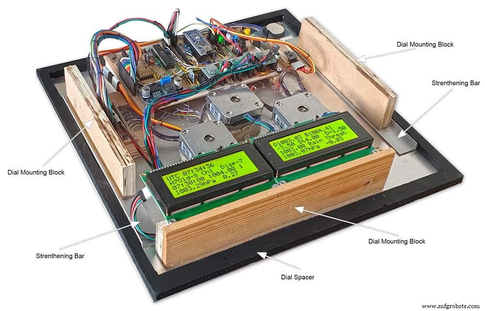 Precision Air Pressure Monitor: Arduino UNO & Nano Barometer with Dual Dials