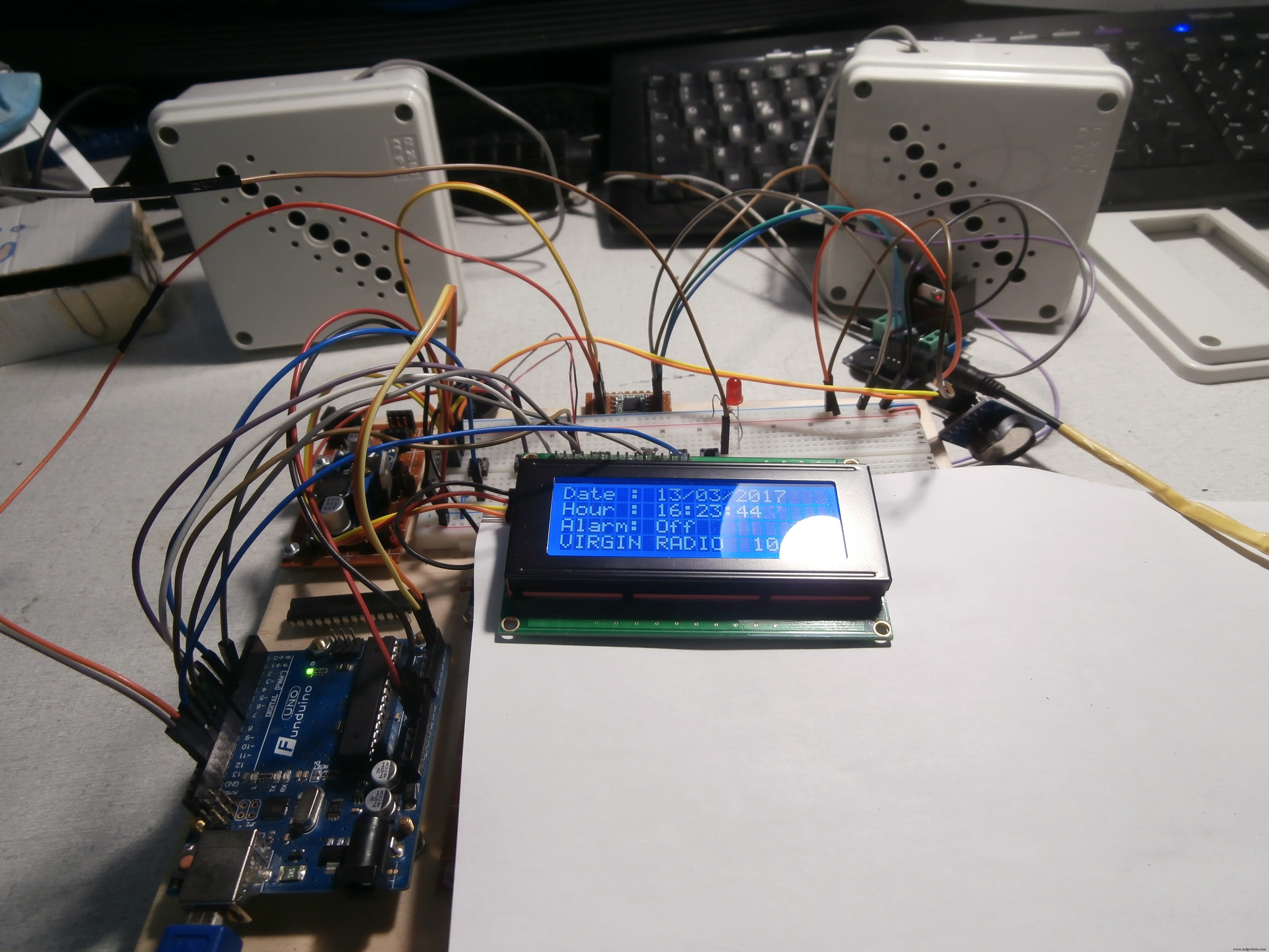 ArduRadio Alarm Clock: DIY Arduino-Based FM Radio & Alarm System