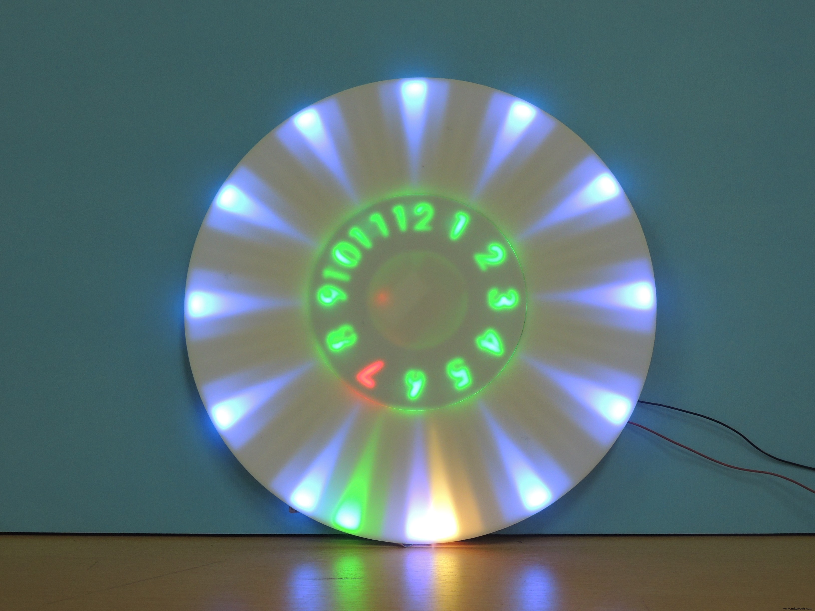 Animated RGB Wall Clock – Arduino Nano & Bluetooth Controlled Timepiece