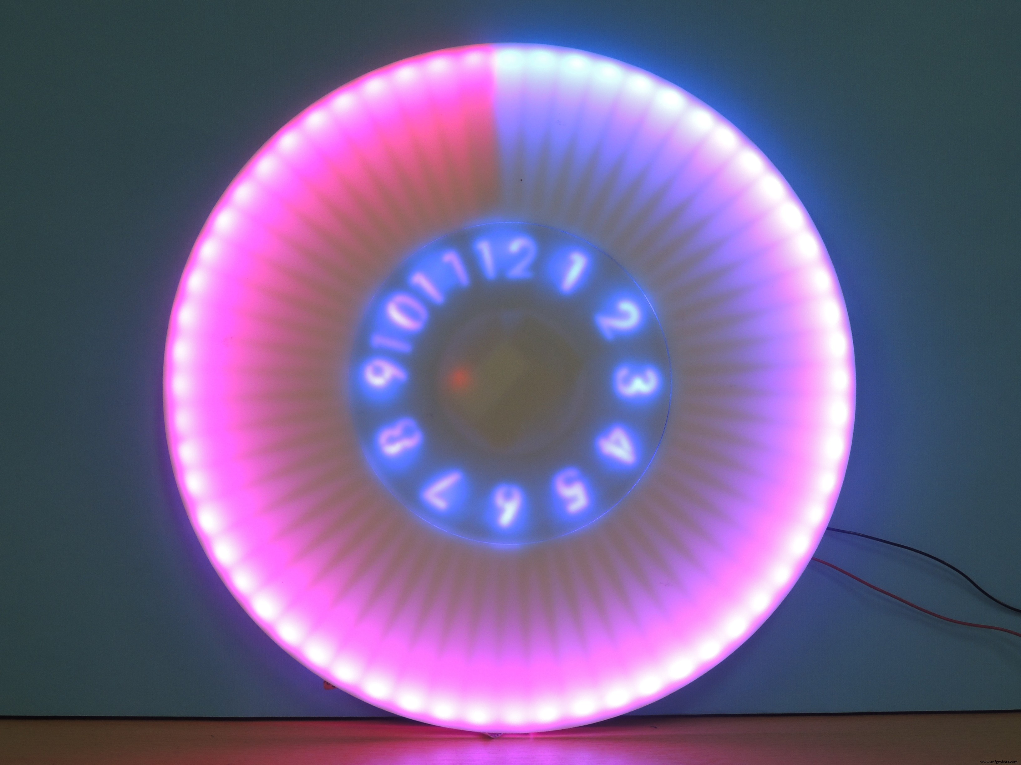 Animated RGB Wall Clock – Arduino Nano & Bluetooth Controlled Timepiece