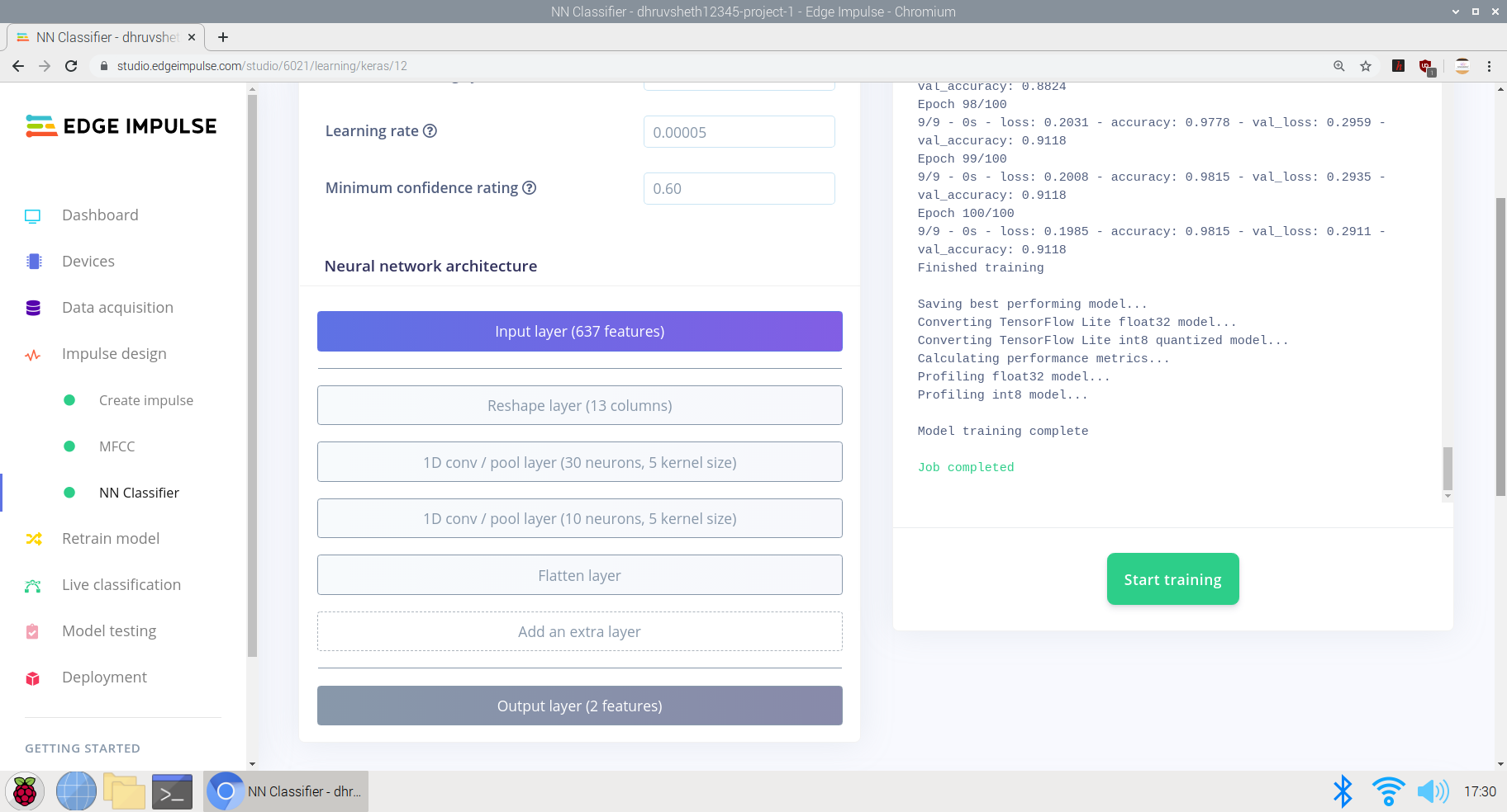 Spectrino: TinyML & IoT Touch-Free Solutions with Arduino Nano & ESP8266