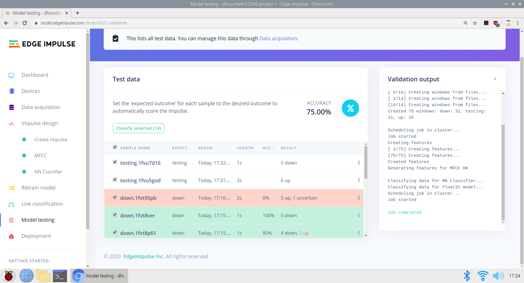 Spectrino: TinyML & IoT Touch-Free Solutions with Arduino Nano & ESP8266