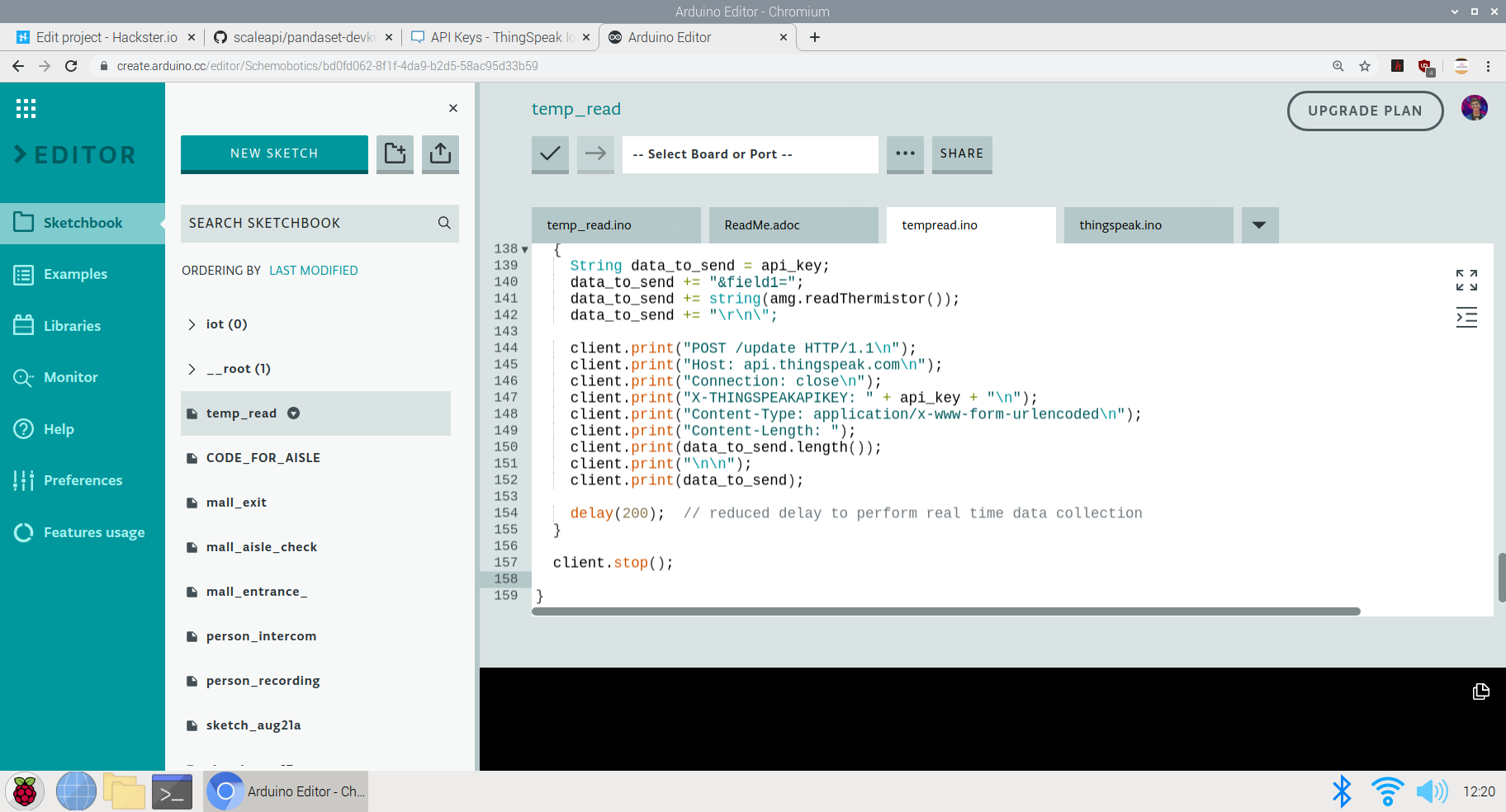 Spectrino: TinyML & IoT Touch-Free Solutions with Arduino Nano & ESP8266
