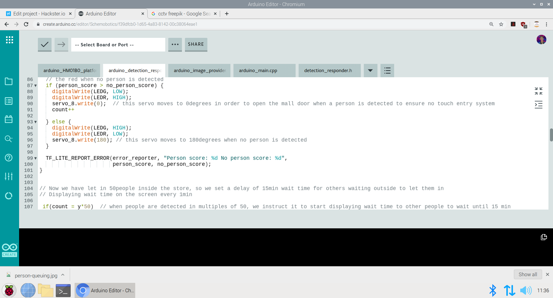 Spectrino: TinyML & IoT Touch-Free Solutions with Arduino Nano & ESP8266